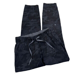 lululemon black & gray camo joggers 4